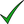 checkmark